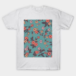 Floral Pattern 90's lofi: Lofi Nostalgia Oasis T-Shirt